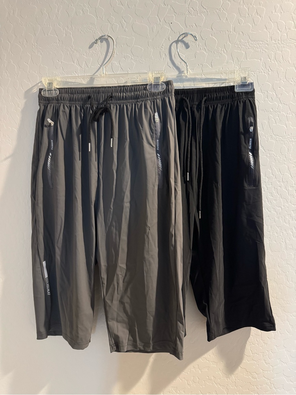 Women’s Active Drawstring Shorts - Gray and Black